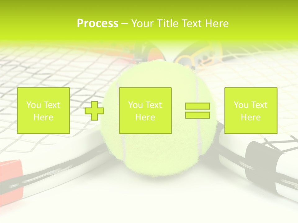 Racket Tennis Gear PowerPoint Template
