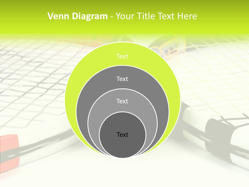 Racket Tennis Gear PowerPoint Template