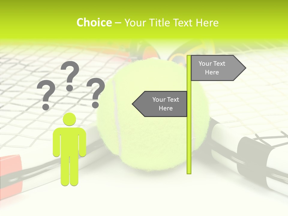 Racket Tennis Gear PowerPoint Template