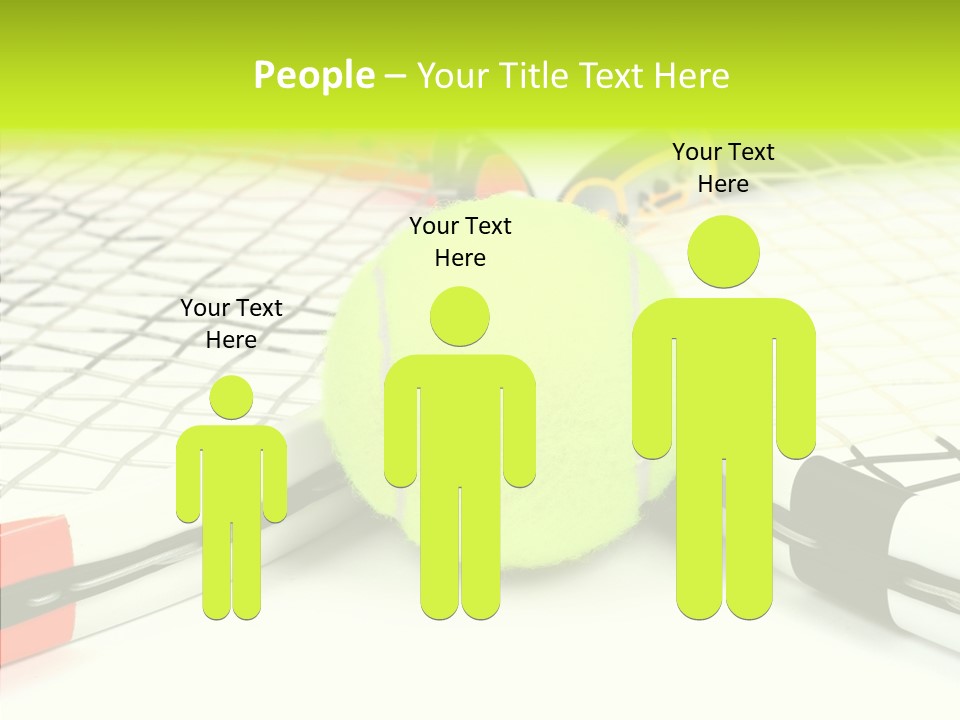 Racket Tennis Gear PowerPoint Template