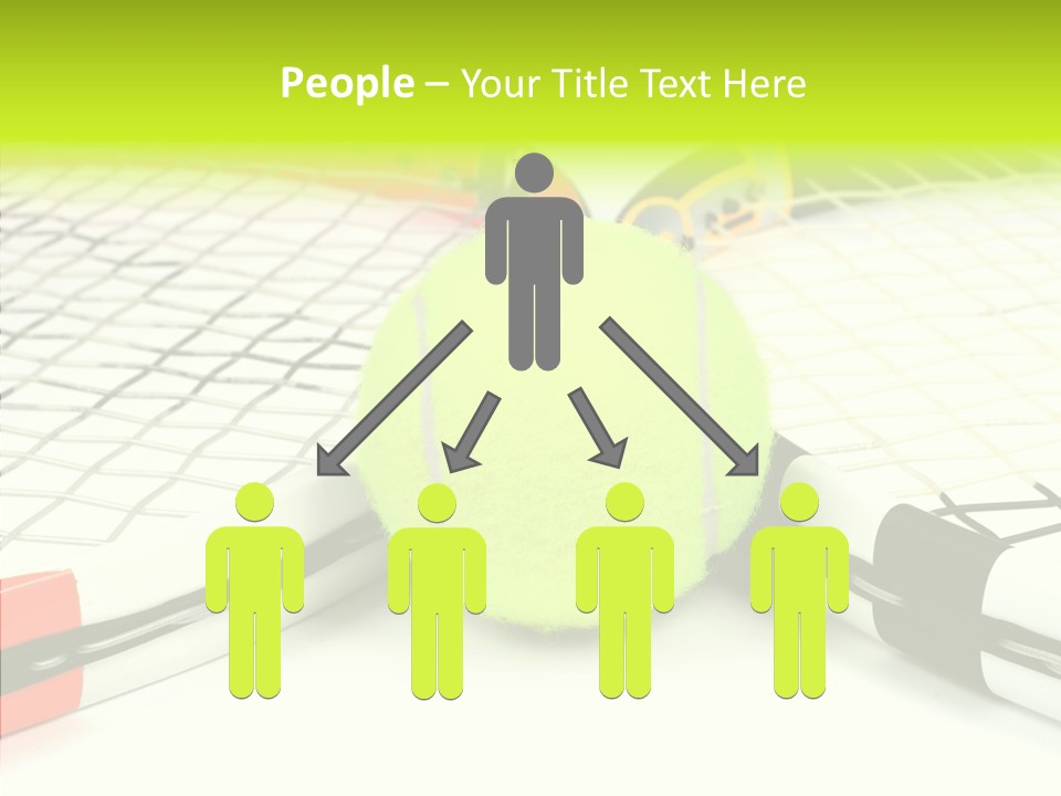 Racket Tennis Gear PowerPoint Template