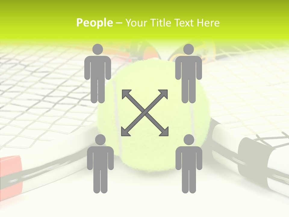 Racket Tennis Gear PowerPoint Template