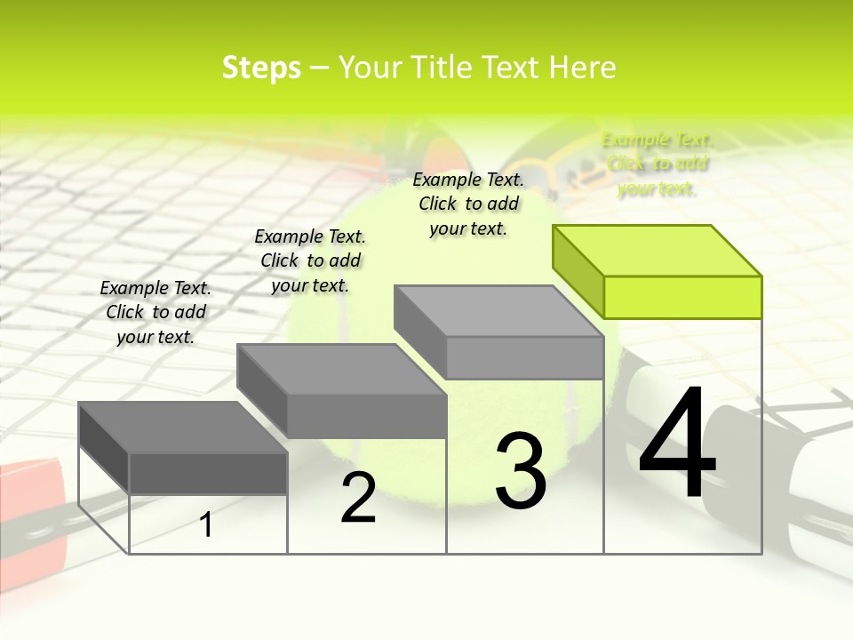 Racket Tennis Gear PowerPoint Template