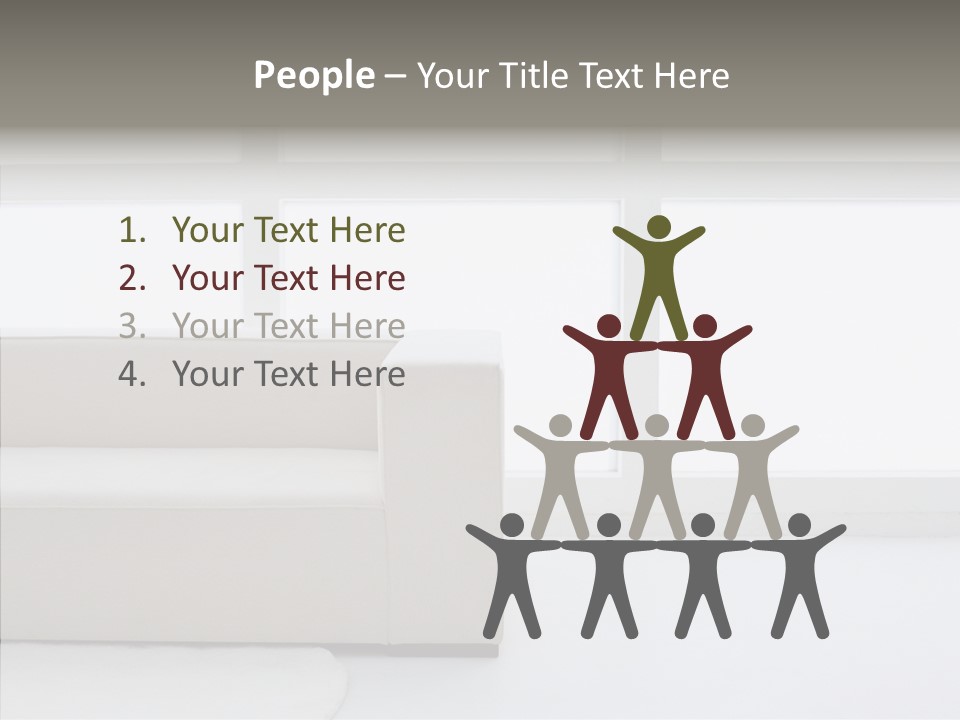 Human Company Writing PowerPoint Template