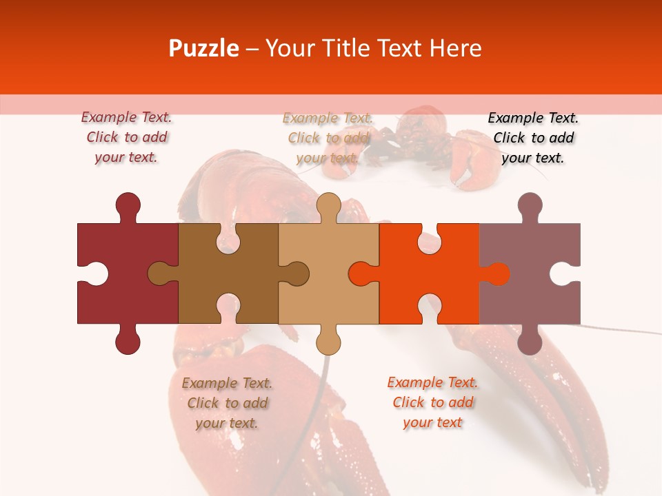 Crayfish Shellfish Idea PowerPoint Template