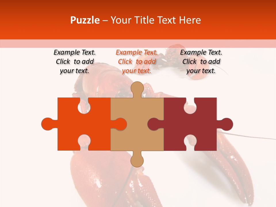 Crayfish Shellfish Idea PowerPoint Template