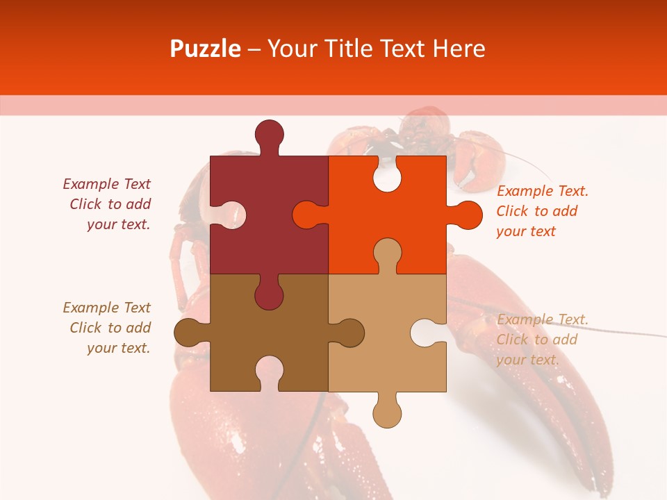 Crayfish Shellfish Idea PowerPoint Template