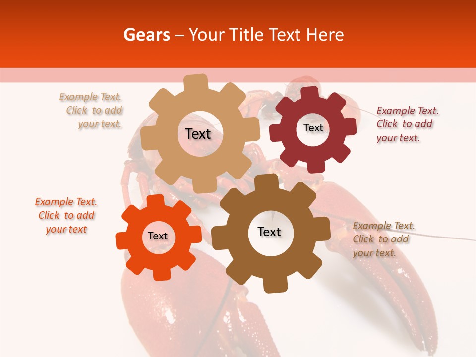 Crayfish Shellfish Idea PowerPoint Template