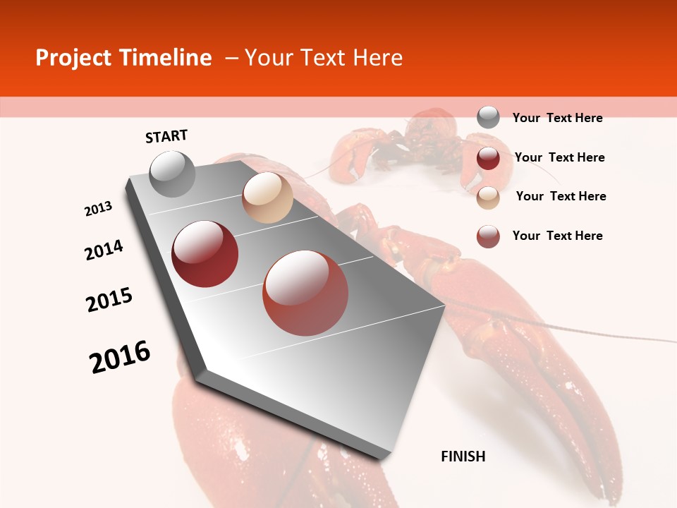 Crayfish Shellfish Idea PowerPoint Template