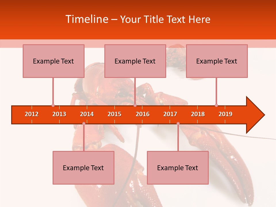 Crayfish Shellfish Idea PowerPoint Template