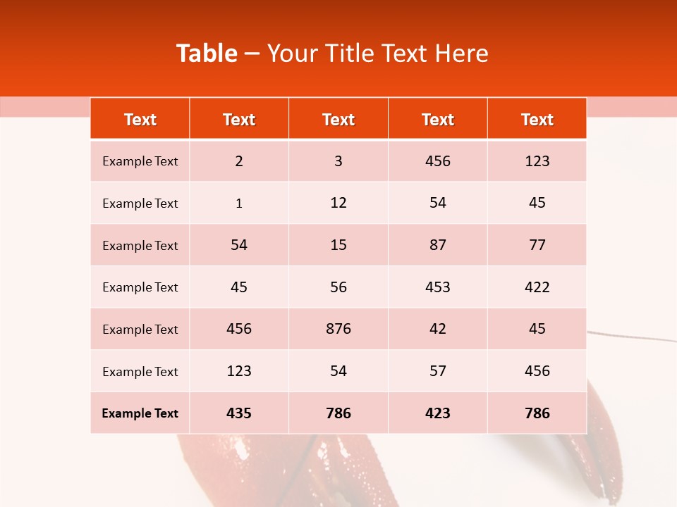 Crayfish Shellfish Idea PowerPoint Template