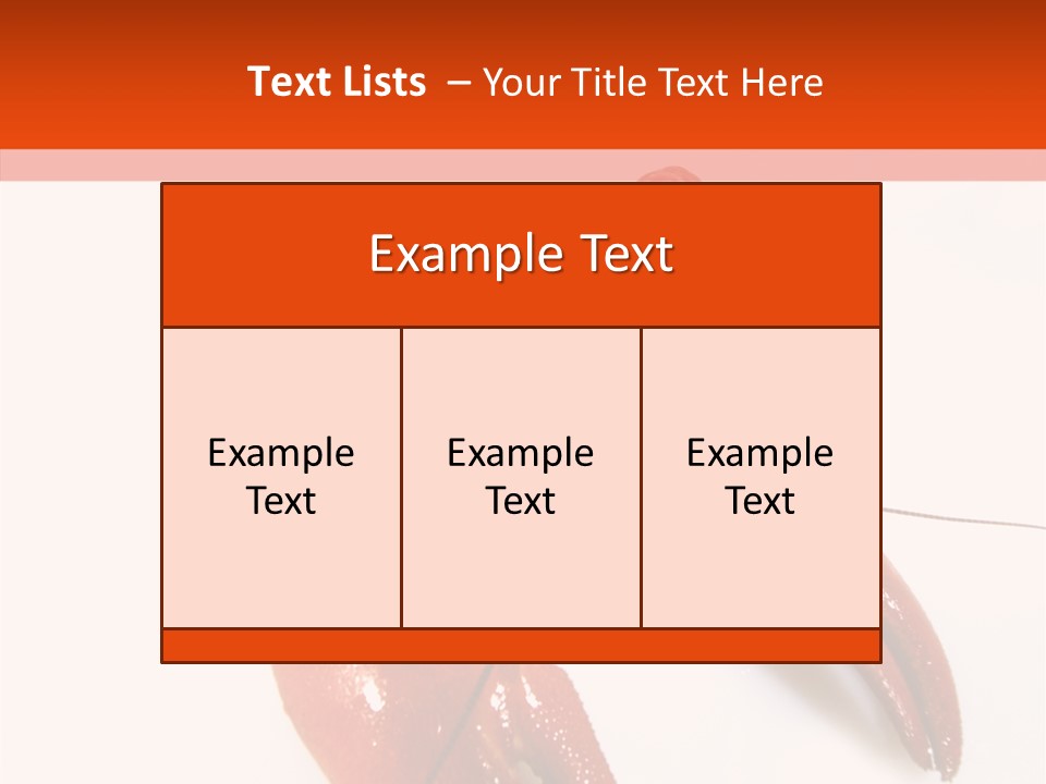 Crayfish Shellfish Idea PowerPoint Template