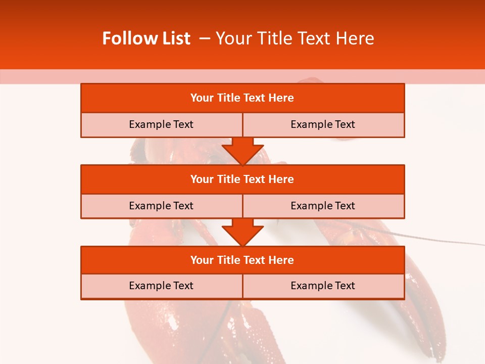 Crayfish Shellfish Idea PowerPoint Template
