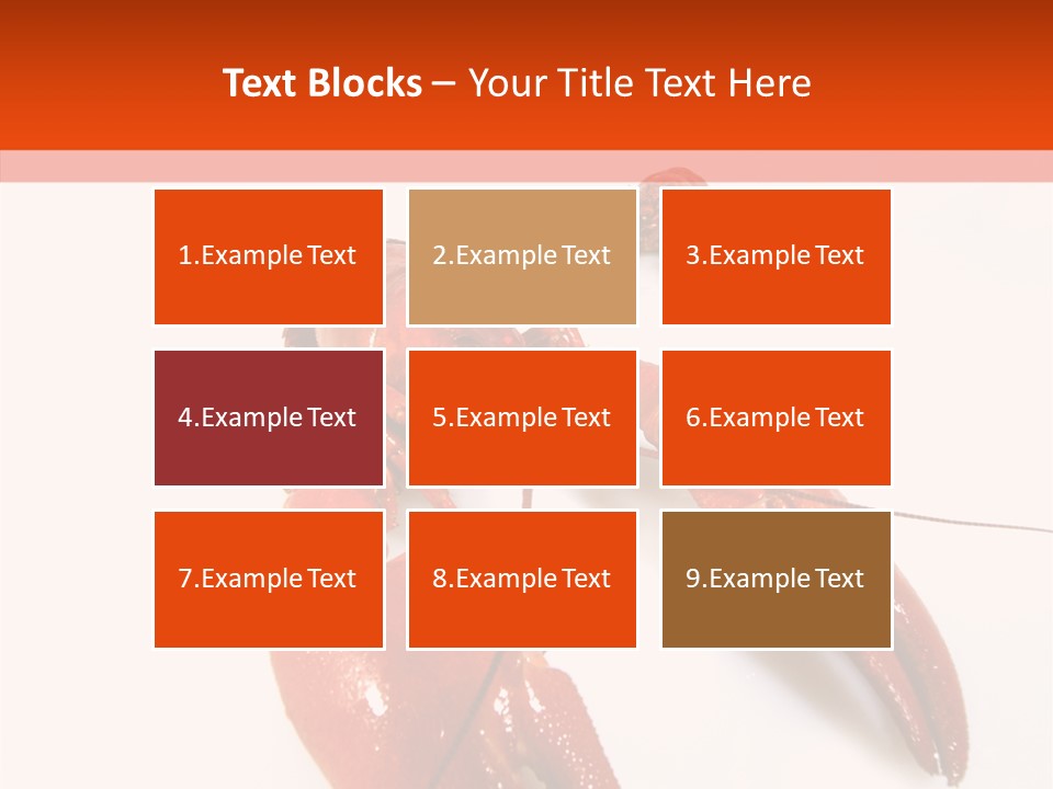 Crayfish Shellfish Idea PowerPoint Template