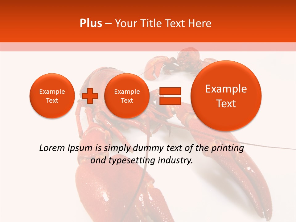 Crayfish Shellfish Idea PowerPoint Template