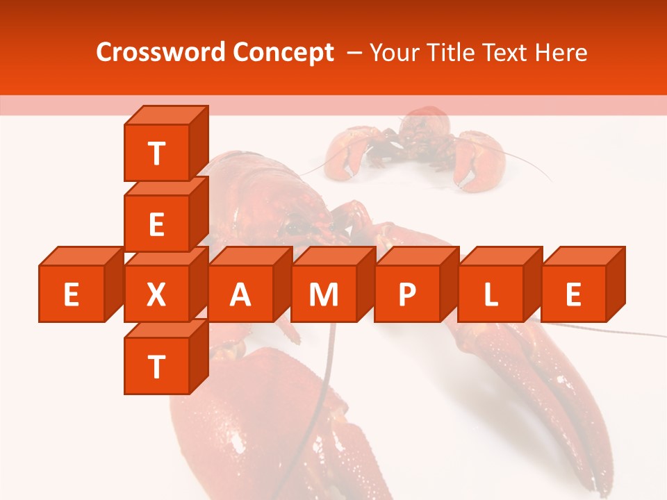 Crayfish Shellfish Idea PowerPoint Template