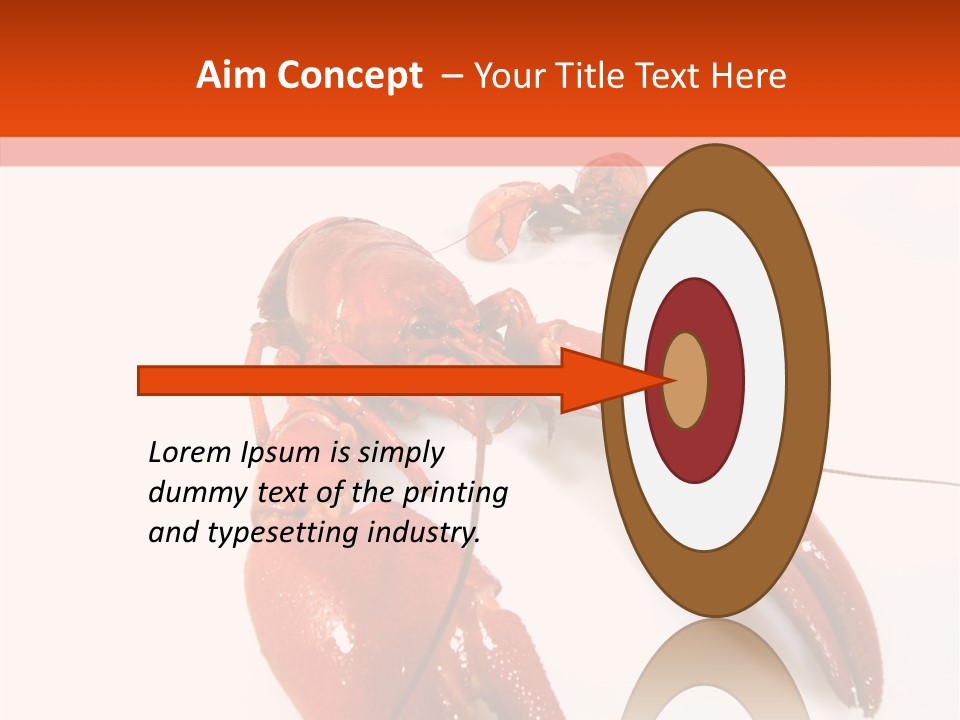Crayfish Shellfish Idea PowerPoint Template