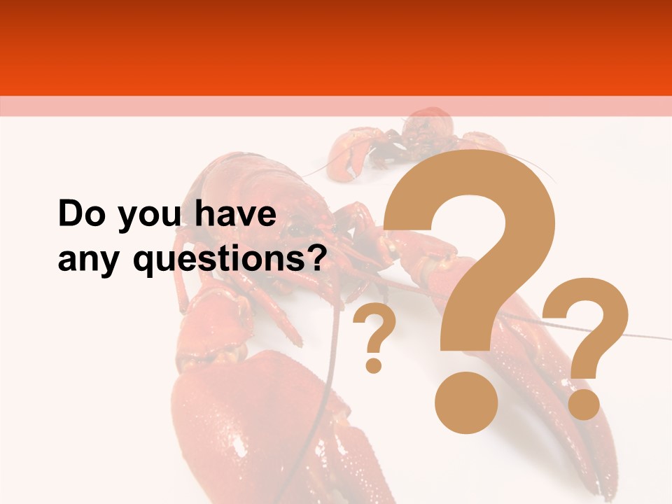 Crayfish Shellfish Idea PowerPoint Template