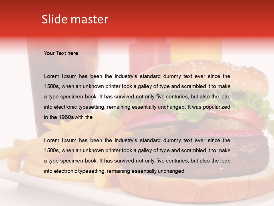 Steak Barbecue Dinner PowerPoint Template
