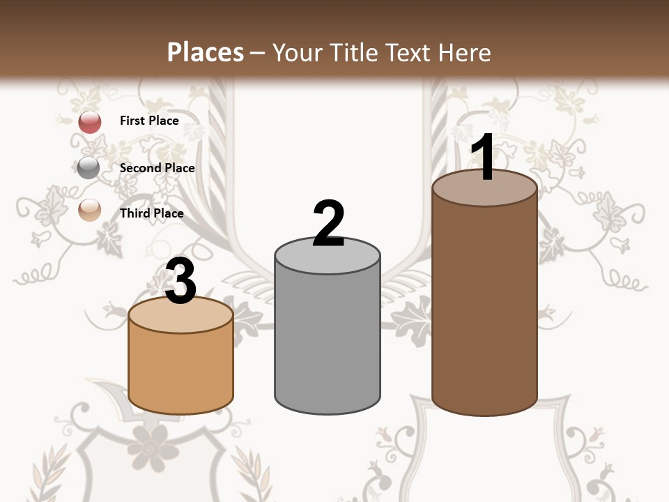 Illustration Gothic Foliage PowerPoint Template