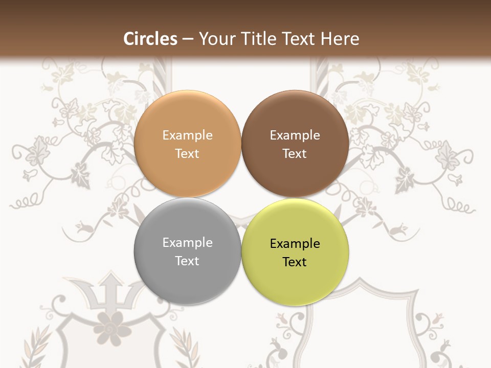 Illustration Gothic Foliage PowerPoint Template