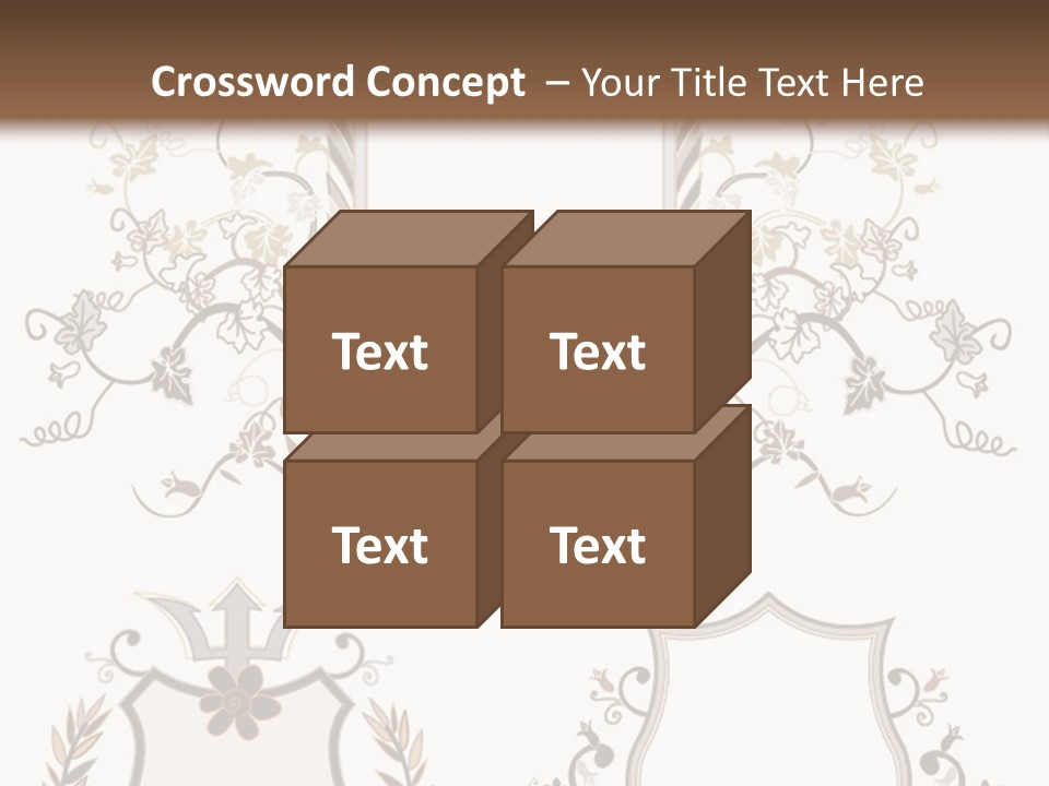 Illustration Gothic Foliage PowerPoint Template