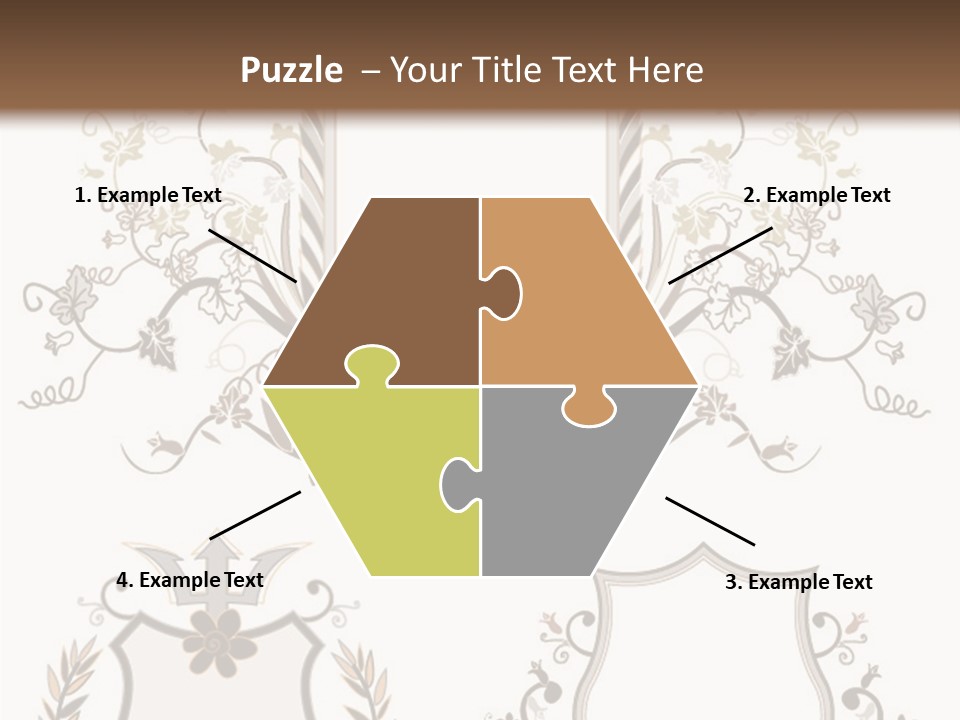 Illustration Gothic Foliage PowerPoint Template