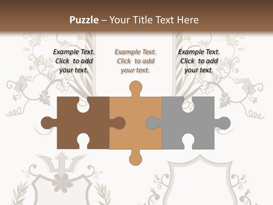 Illustration Gothic Foliage PowerPoint Template