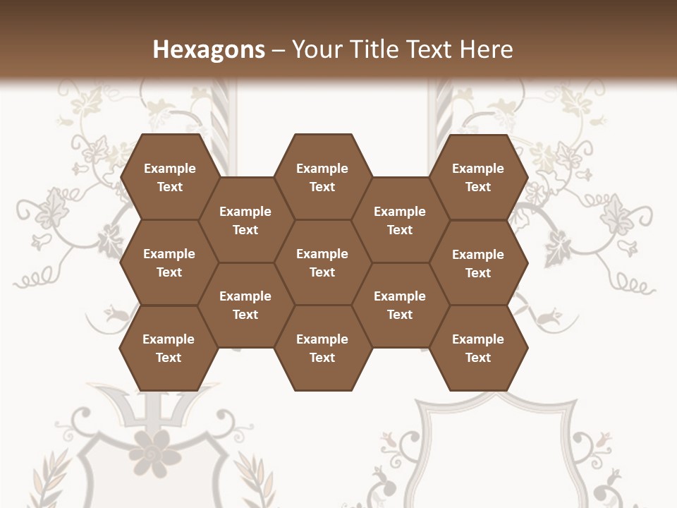 Illustration Gothic Foliage PowerPoint Template