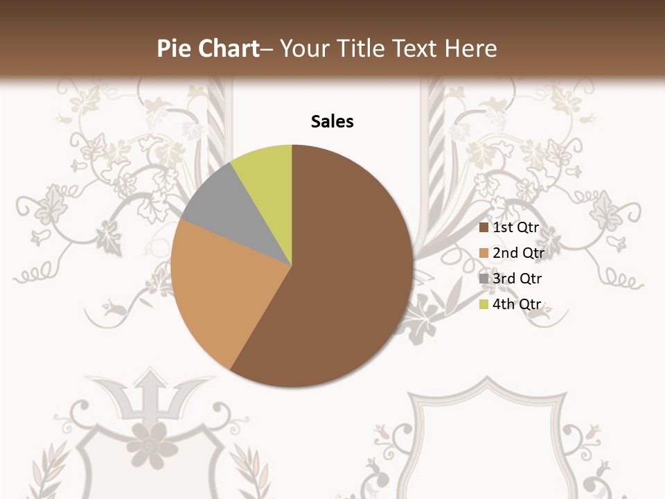 Illustration Gothic Foliage PowerPoint Template
