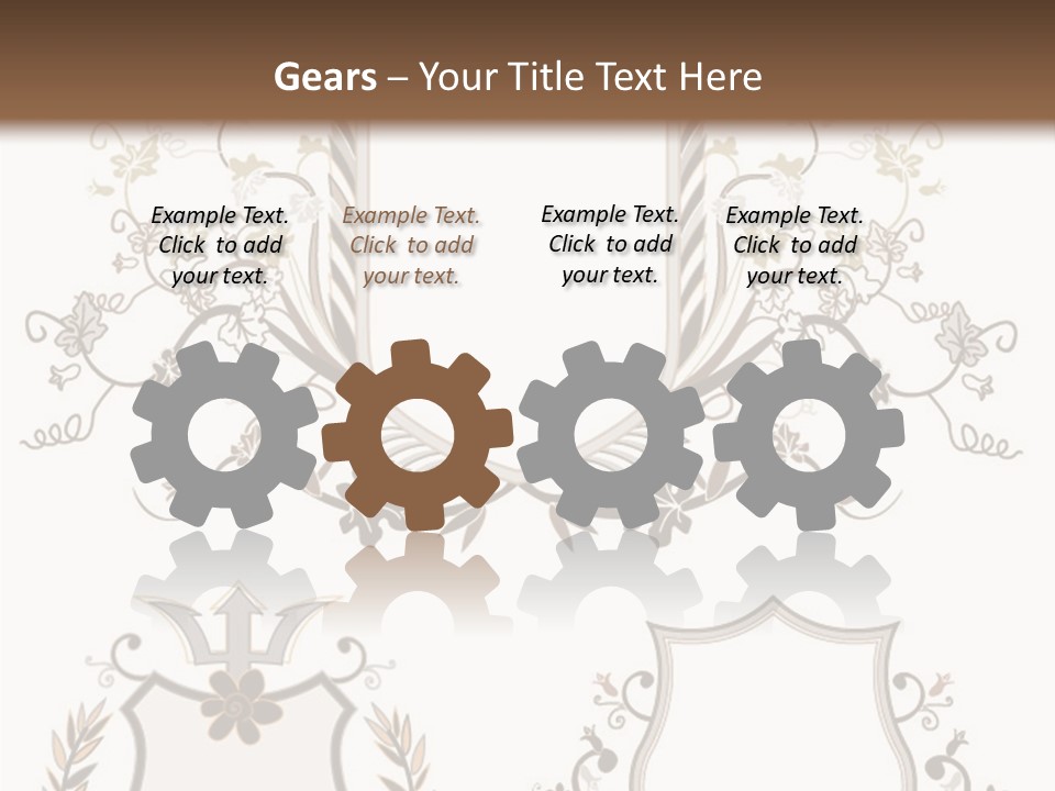 Illustration Gothic Foliage PowerPoint Template