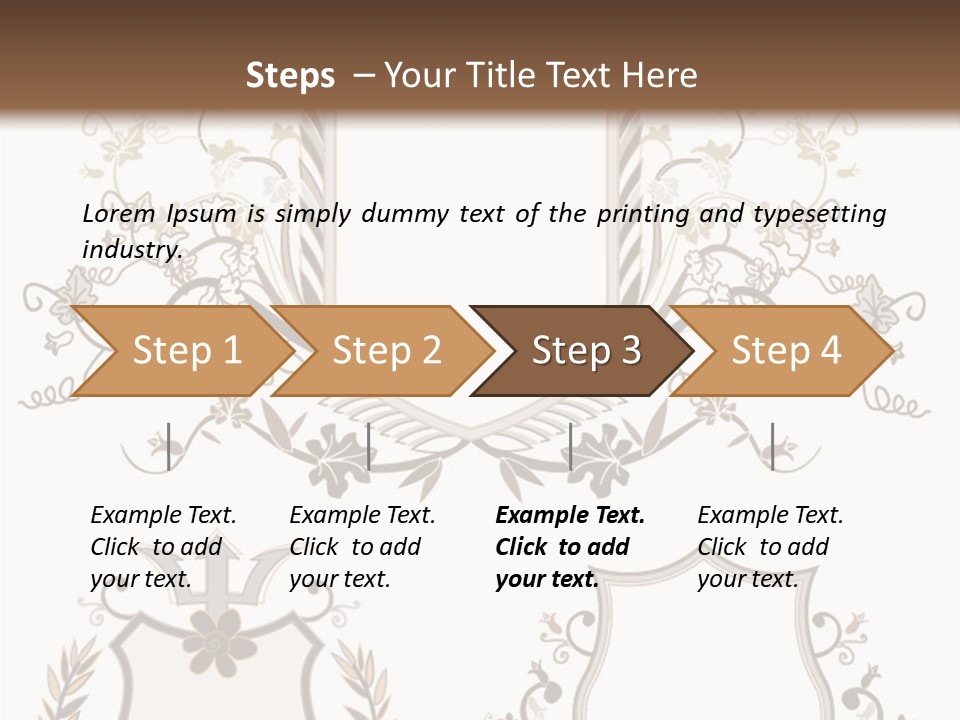 Illustration Gothic Foliage PowerPoint Template