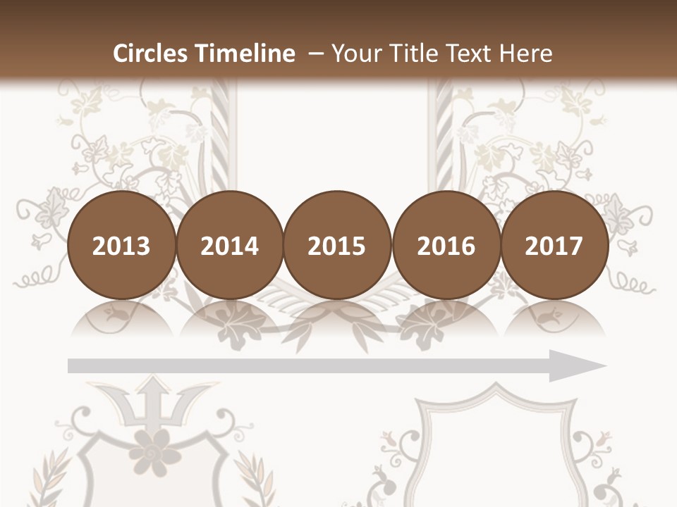 Illustration Gothic Foliage PowerPoint Template