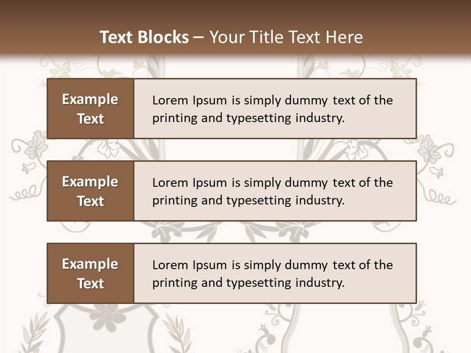 Illustration Gothic Foliage PowerPoint Template