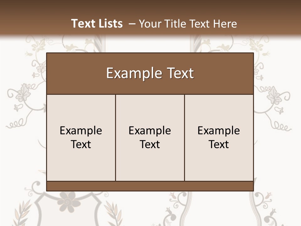 Illustration Gothic Foliage PowerPoint Template