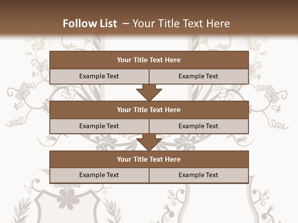 Illustration Gothic Foliage PowerPoint Template