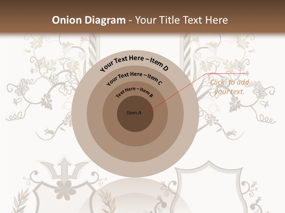 Illustration Gothic Foliage PowerPoint Template