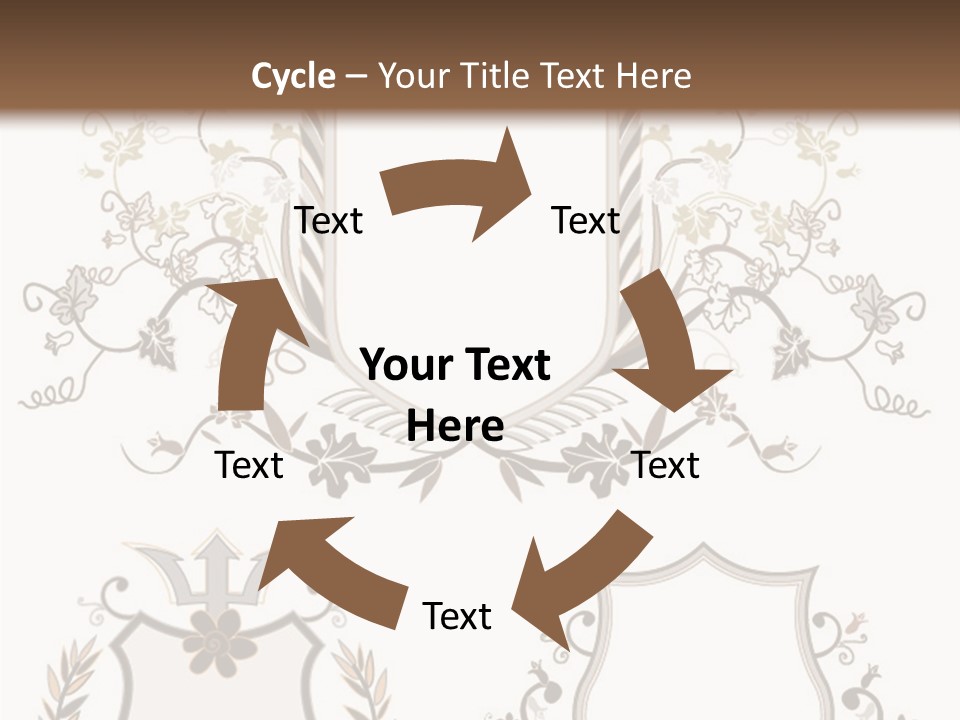Illustration Gothic Foliage PowerPoint Template