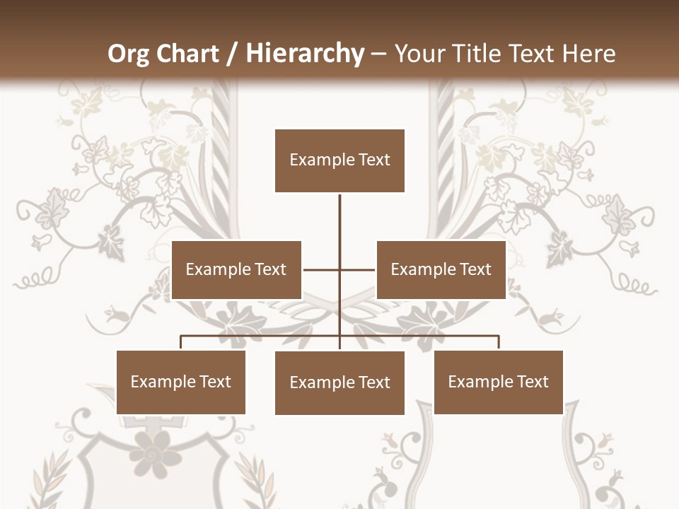 Illustration Gothic Foliage PowerPoint Template