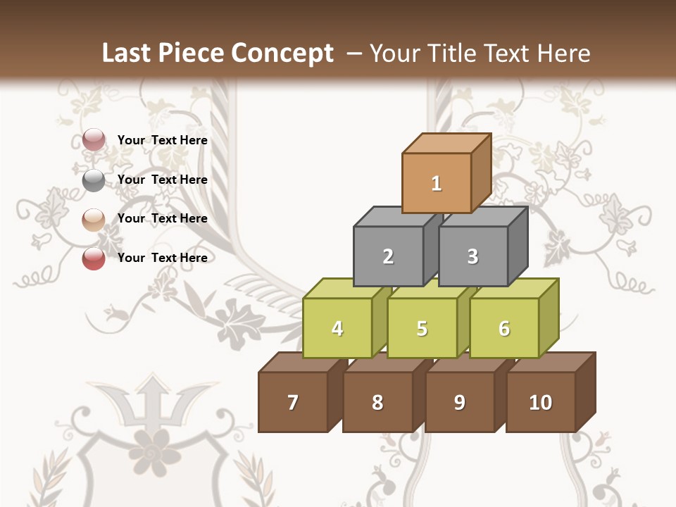 Illustration Gothic Foliage PowerPoint Template