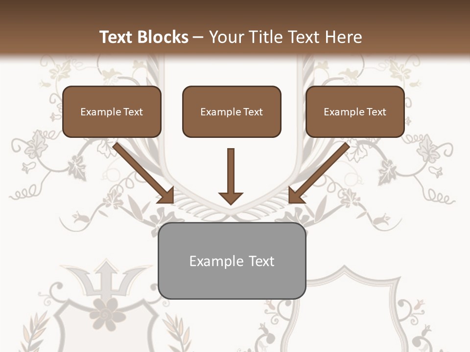 Illustration Gothic Foliage PowerPoint Template