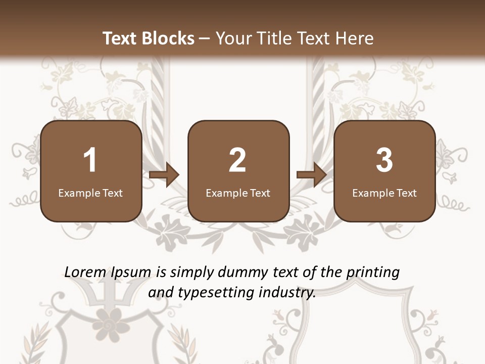 Illustration Gothic Foliage PowerPoint Template