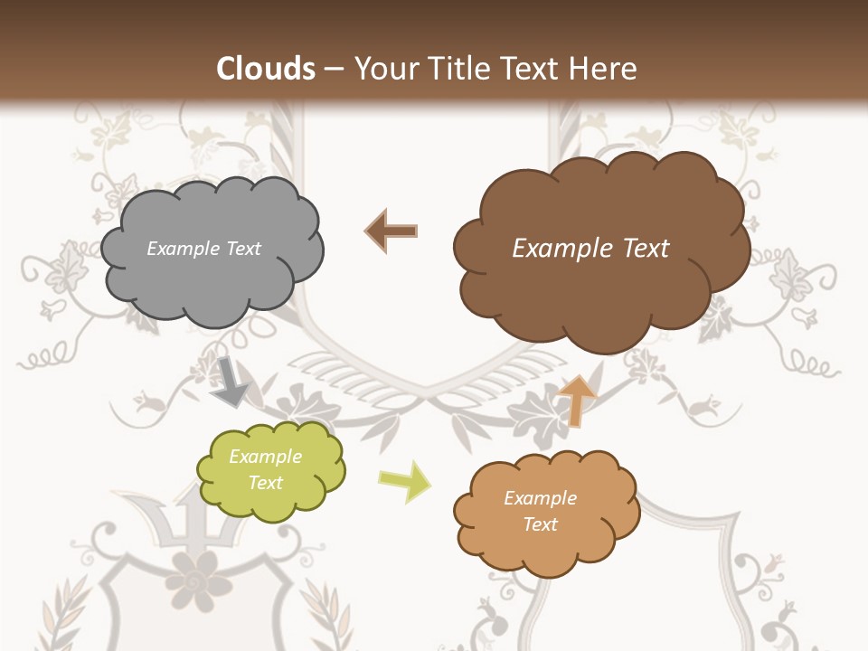 Illustration Gothic Foliage PowerPoint Template