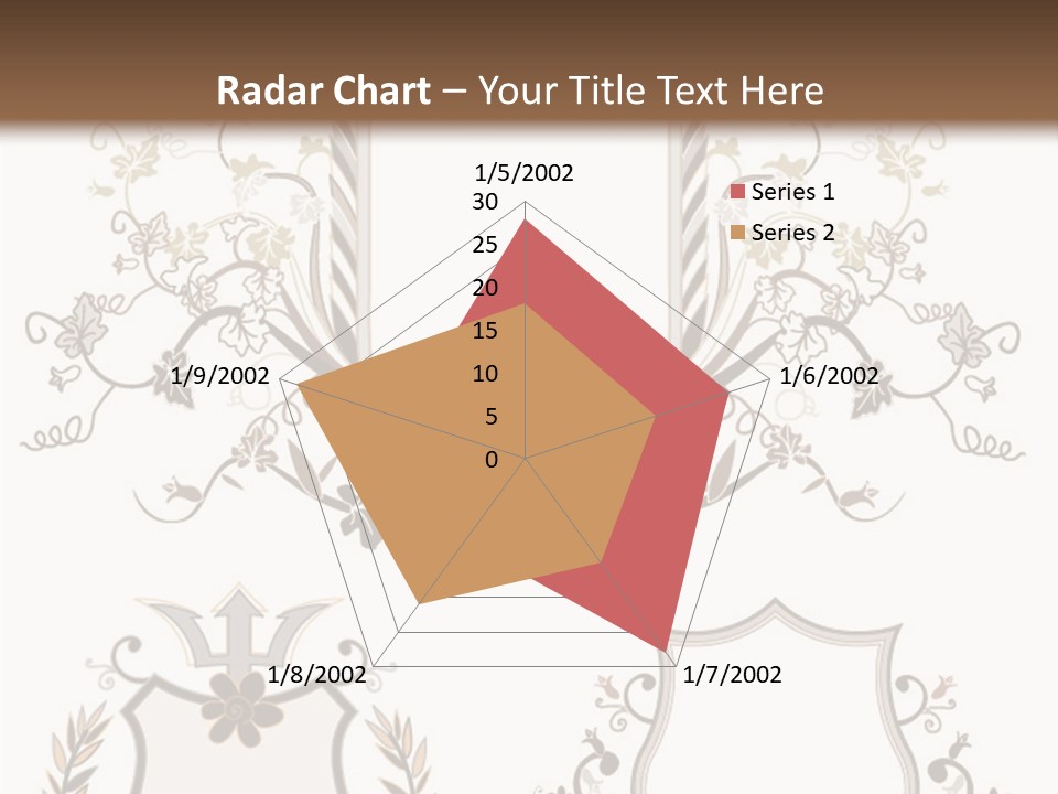 Illustration Gothic Foliage PowerPoint Template