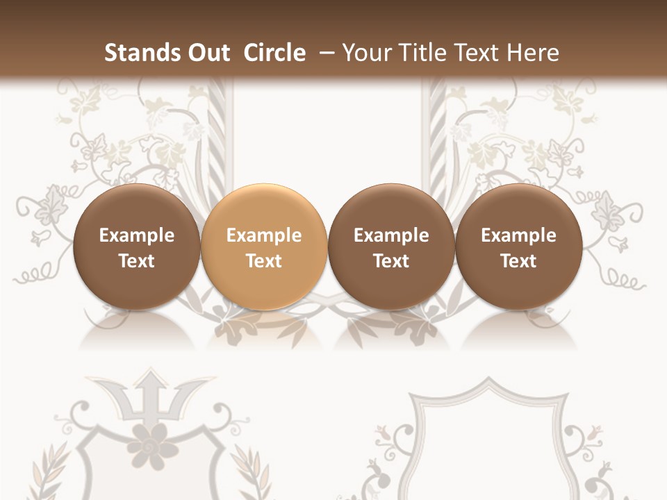 Illustration Gothic Foliage PowerPoint Template