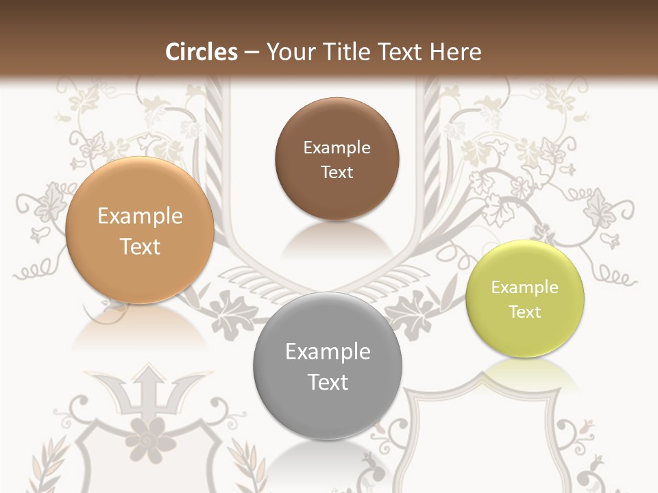 Illustration Gothic Foliage PowerPoint Template