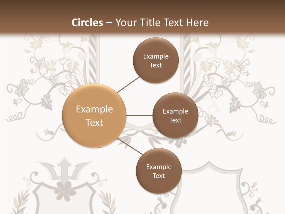 Illustration Gothic Foliage PowerPoint Template