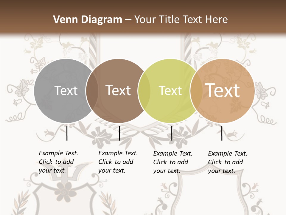 Illustration Gothic Foliage PowerPoint Template