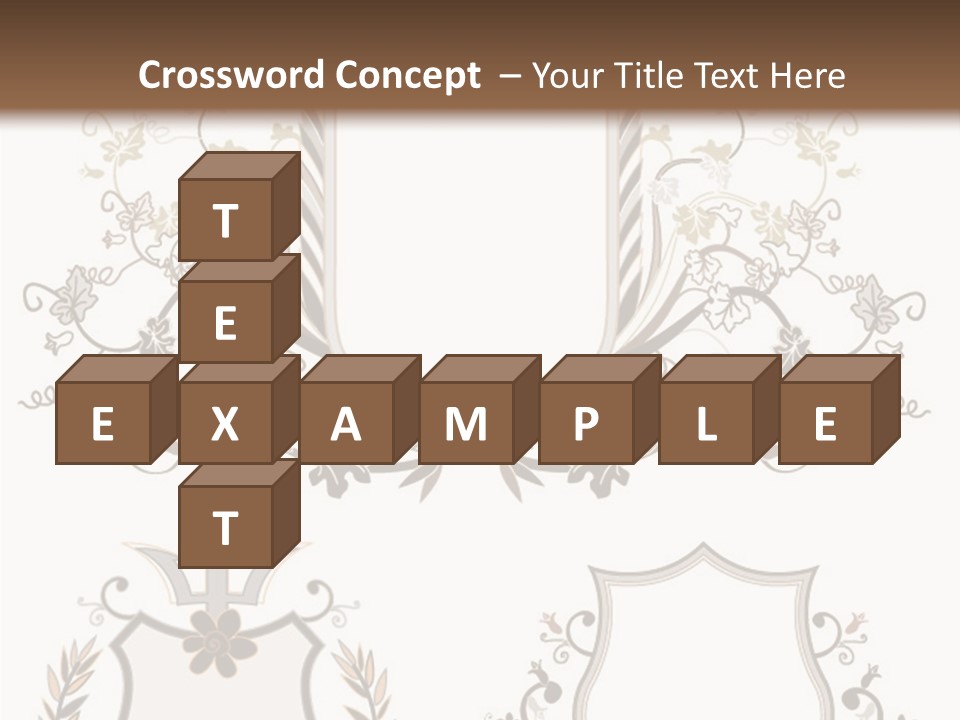 Illustration Gothic Foliage PowerPoint Template