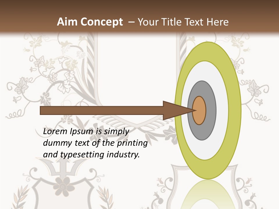 Illustration Gothic Foliage PowerPoint Template